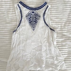 Cute tank with blue detail.